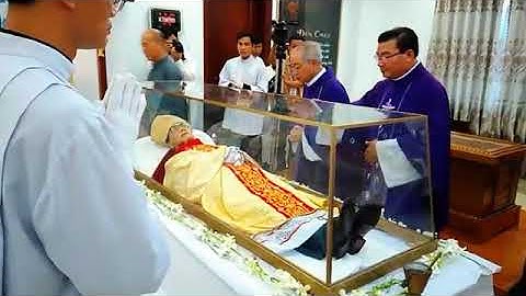 Lễ Khâm Niệm, Di Quan  Và Thánh Lễ Đưa Chân - Lễ Tang Đức Cha Phanxico xavie Nguyễn Văn Sang