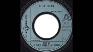 Video thumbnail of "Billy Ocean ... Stop me  1976 ."