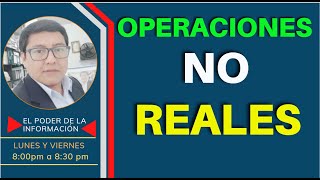 COMO SUNAT DETECTA LAS OPERACIONES NO REALES 2021? fiscalizaciones de sunat 2021