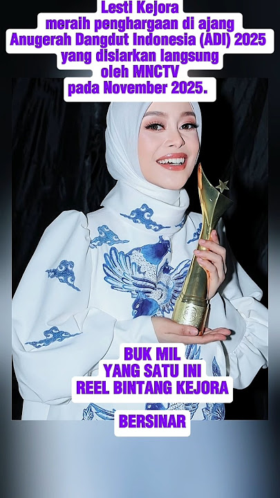 Lesti Dapat Penghargaan Lagi Guys.