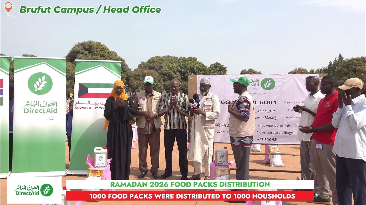 Direct Aid Gambia Distribute 6800 food packs to 6800 households in their various centers. 