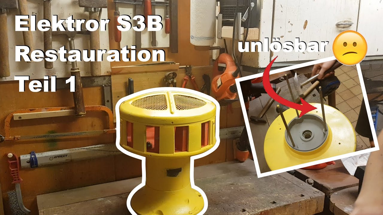 Restauration Sirene Elektror S3B | Teil 1 - Zerlegen und Säubern der Einzelteile