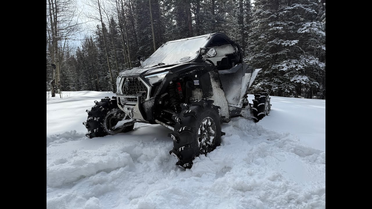 2025 RZR ProR gets RokBlokz flares and another snow rip - YouTube