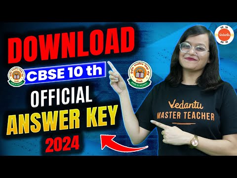 How To Download CBSE 10th  official Answer Key 2024