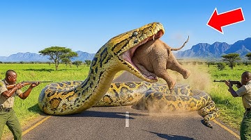 Brave Heroes Save Elephant from Terrifying Giant Python Attack 🐘🐍🔥