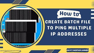 How to Use a Batch File to Ping Multiple IP Adresses