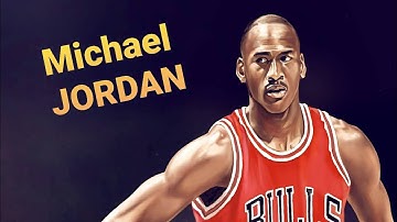 Michael Jordan time lapse art: How to draw an illustration of basketball Legend & MVP iPad Procreate