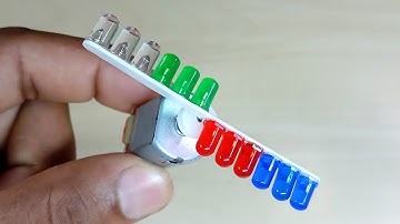 [New] LED Chaser With DC Motor, 4017, 555 ic 2022 Top 2 Electronic Project