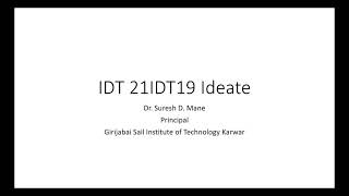 IDT 21IDT19 : Ideate , from Design to Ideation a Case Study . Audio Recording of Class discussion