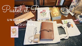 Unboxing my new leather journal from Gusti Leder   Desk sneak peak