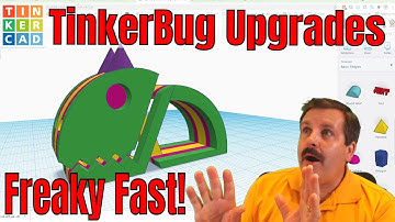 Upgrade your Print in Place Tinkercad TinkerBUG | Ears, words & more!