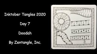 Inktober 2020 Tangles Day 07 Doodah