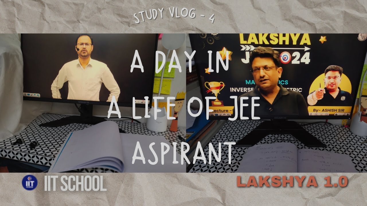 A HECTIC DAY IN A LIFE OF JEE ASPIRANT 😵| Ft. Lakshya 1.0 & IIT SCHOOL | JEE-Vlog 4