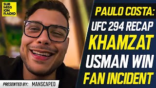 Paulo Costa: Khamzat Chimaev Had "Horrible Fight" at UFC 294; Talks Fan Incident, Return Timeline