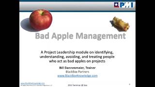 PMI-Seminars at Sea-Bad Apple Management