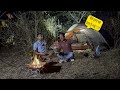 Group night camping in deep haunted forest         camping in india