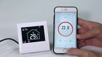 HT-07 Tuya Precise control to room temperature WIFI thermostat (APP connection and operation)