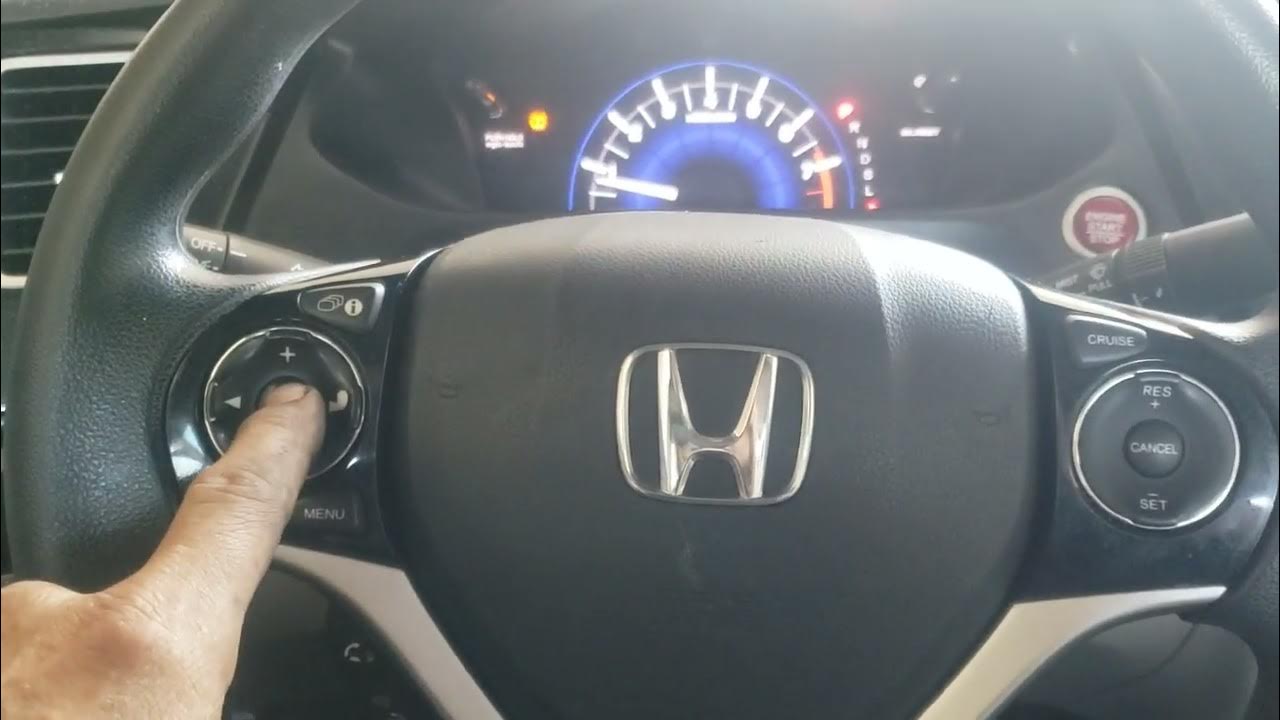 2015 Honda Civic TPMS Light Reset EASY - YouTube