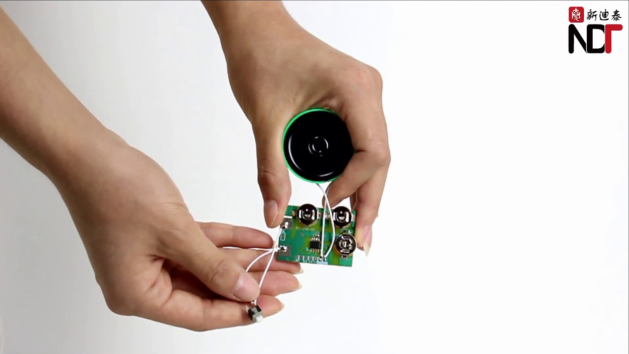 Press switch sound chip for toys and boxes