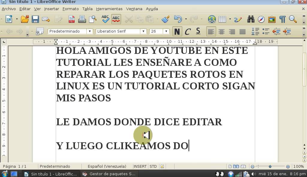como reparar paquetes rotos en linux