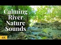 River Calming Nature Video 4K | Relaxing Scenery | Running Water Nature Sounds 3 Hours
