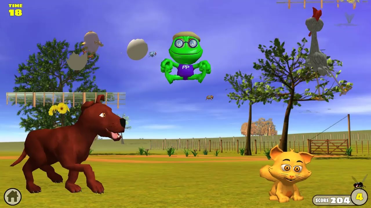 El sapo pp la gata A El perro el pollito pio La gallina turuleta de la granja de ZENON