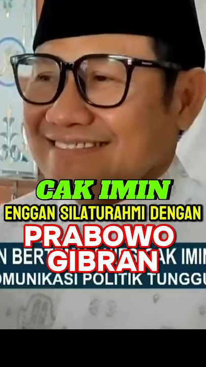 SOMBONG! CAK IMIN OGAH SILATURAHMI LEBARAN DENGAN PRABOWO & GIBRAN