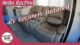 RecPro RV Recliners! WOW!  Easy Install PT 2