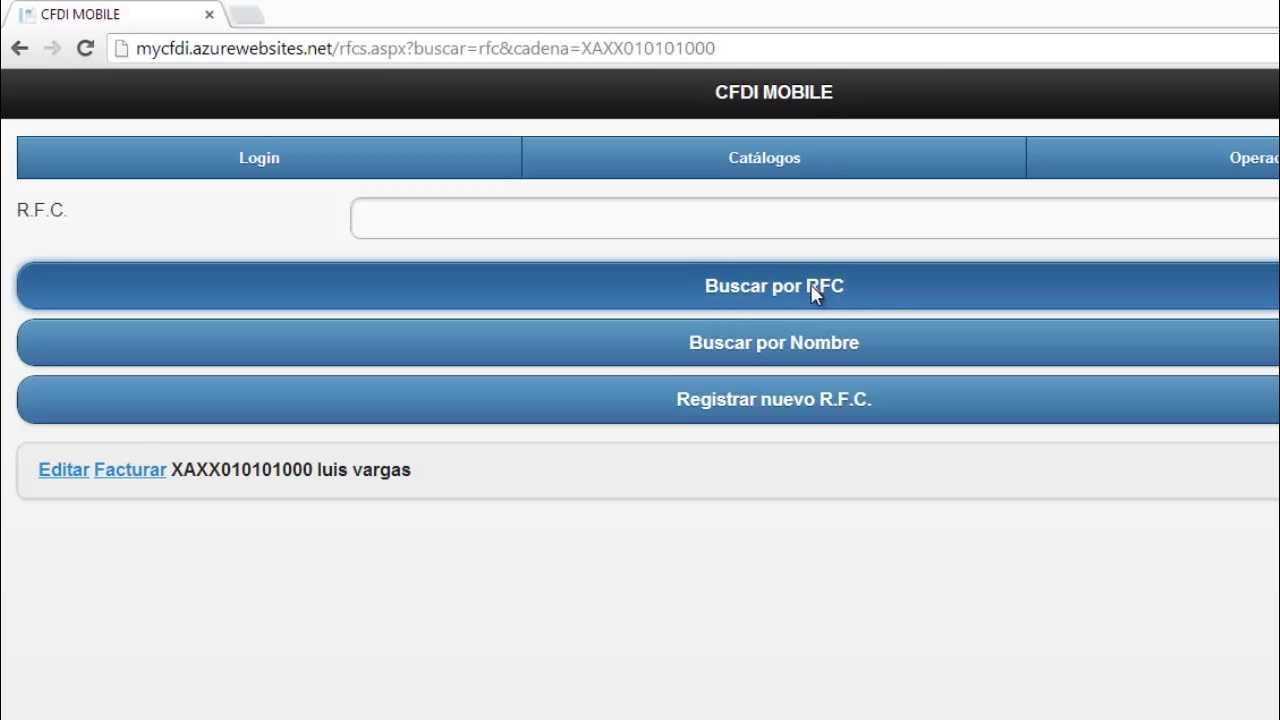 MyCFDI crear factura