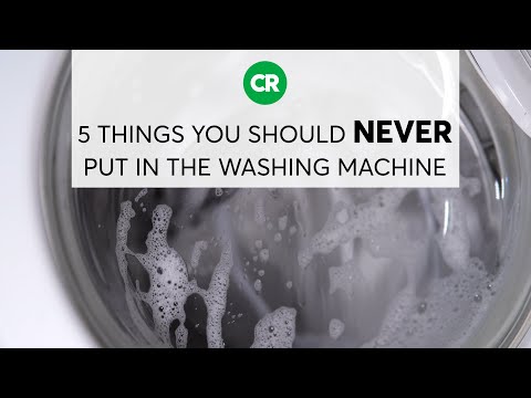 5 Things You Should Never Put in the Washing Machine