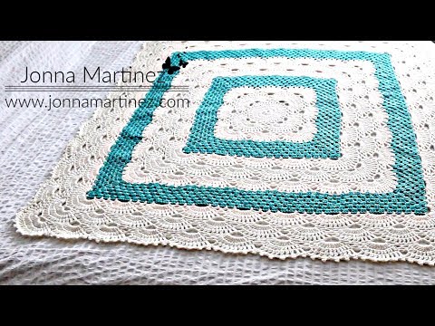 HOW TO CROCHET GRANDMA'S GERMAN SHELLS BLANKET | Virus and Granny Stitch Blanket | #crochetblanket