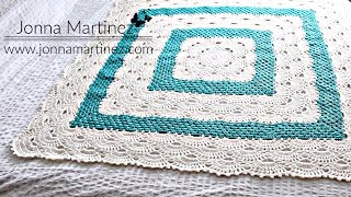 HOW TO CROCHET GRANDMA'S GERMAN SHELLS BLANKET | Virus and Granny Stitch Blanket | #crochetblanket