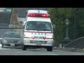 人吉下球磨消防本部 旧救急3号車 緊急走行(初代ハイメ,フィーヨーサイレン)
