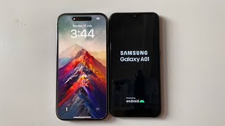 Samsung Galaxy A01 Vs Iphone 14 Pro - Speed Test 4K