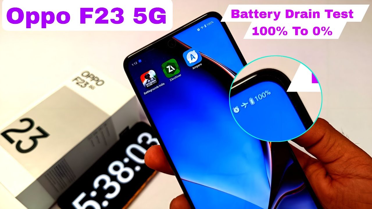 Oppo F23 5G Battery Drain test 100 To 0 Oppo F23 5G Battery backup Test YouTube