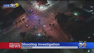 Police are searching for the suspect in a shooting that occurred at
intersection of san fernando road and chevy chase drive wednesday
night.