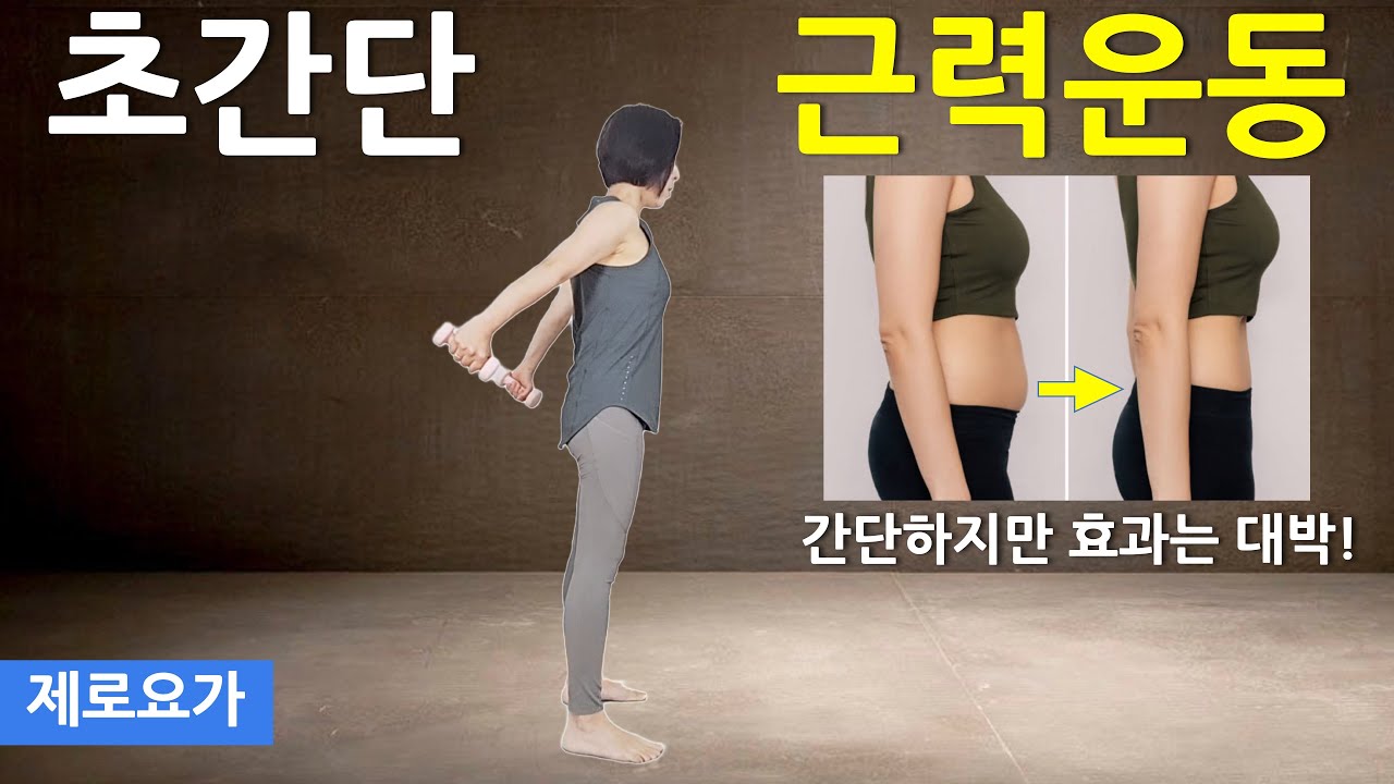 근감소증 막는 쉬운 근력운동 루틴 / lose belly fat | 제로요가 Joanne