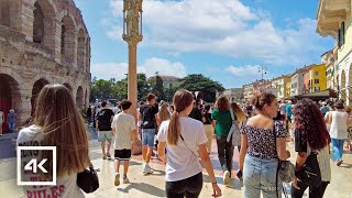 🇮🇹 Verona, Italy - Summer Waking Tour 4K UHD