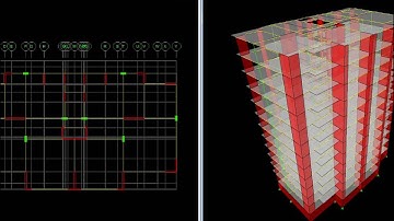 ETABS 13 stories high concrete with shear walls modal analysis
