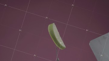 Lemon rotating with loop on fuchsia screen for chroma key