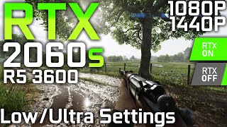 Battlefield 5 | RTX 2060 Super   Ryzen 5 3600 | Low vs. Ultra (RTX On/Off)   DLSS | 1080p 1440p