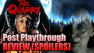 The Quarry Post Playthrough Review (Spoilers)