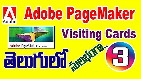 #3 - Adobe Pagemaker - Visiting Card in Pagemaker | Throw Light