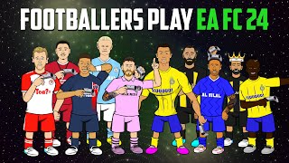 🎮FOOTBALLERS PLAY EA FC 24🎮 (Ronaldo Messi Neymar Haaland and more! Frontmen 6.3)