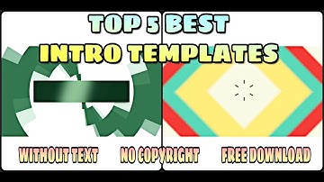 Top 5 Best YouTube Intro Template without text | Intro video for YouTube no text no copyright 3d