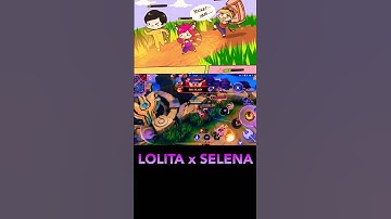 Lolita + Selena Ulti combo 😁 Hanabi 😢 #mobilelegends #hyperblend