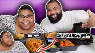 BUFFALO WINGS, FRIES AND TEXAS TOAST| ZAXBY'S MUKBANG| zaxbys| throw up prank| honey chicken wings