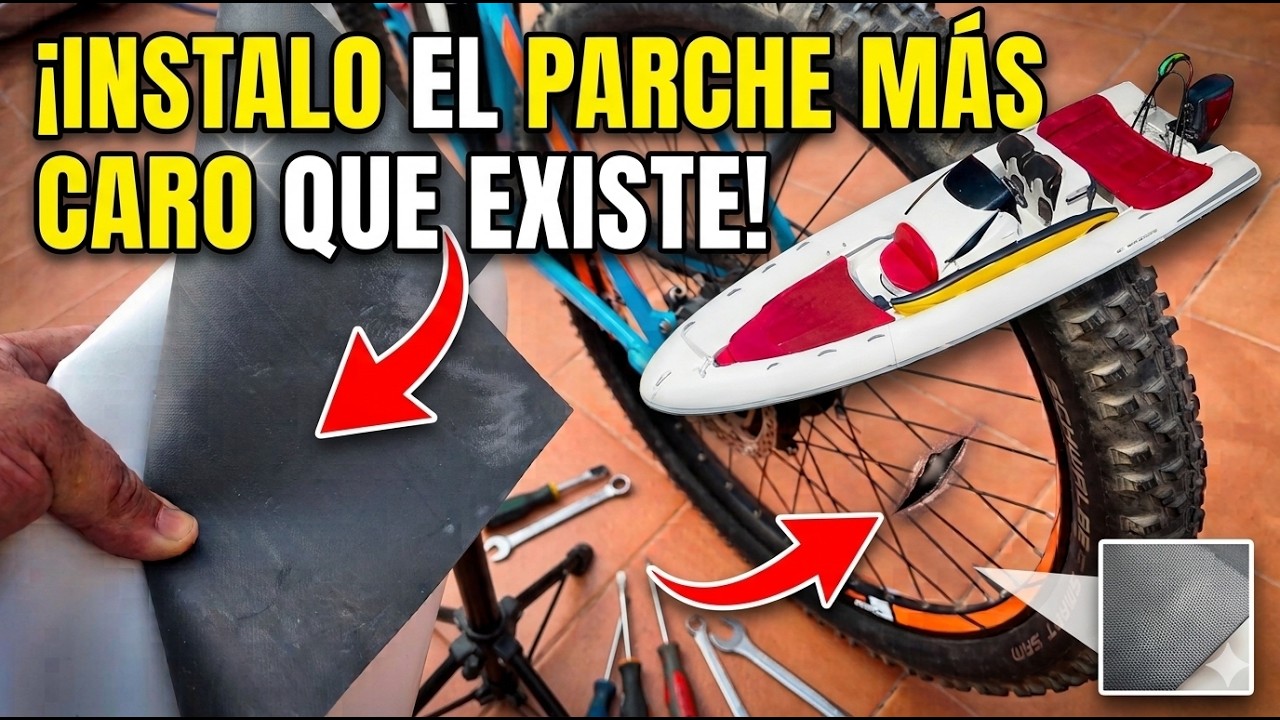 Instalo un parche que vale más que la rueda completa