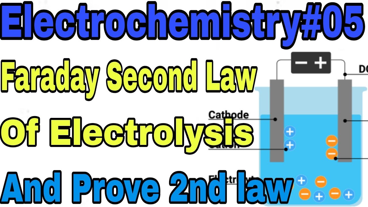 Electrochemistry#05 Second law of Faraday law of electrolysis and Prove ...