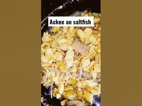 Ackee an saltfish for my Breakfast #dinner#short#foodie - YouTube